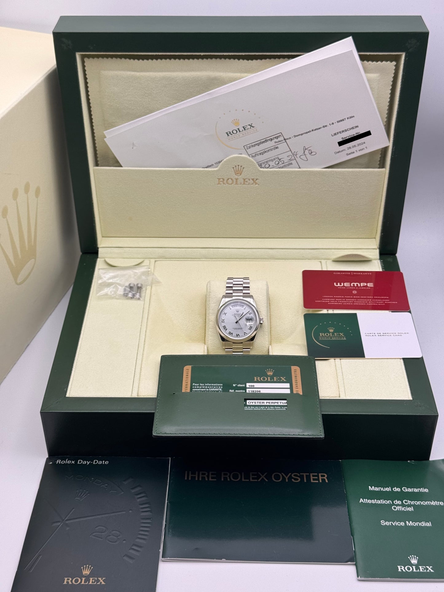 Rolex Day-Date Platin - 118206